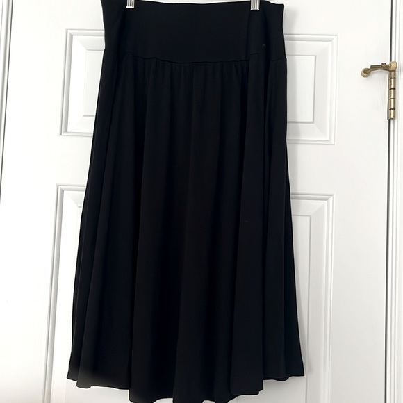 Hilary Radley Classic Black Midi Skirt size L - Picture 4 of 6